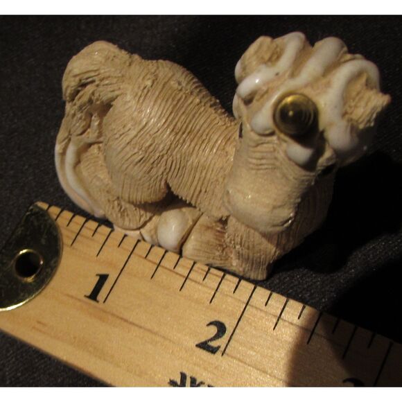 Artesania Rinconada unicorn figurine laying down vintage gold horn - Picture 7 of 7